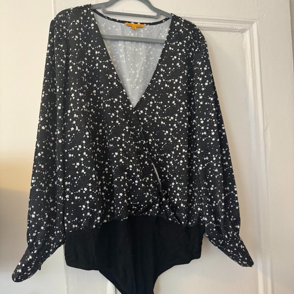 Refinery29x Eloquii Faux Wrap Body Suit Sz 24 - Picture 1 of 5